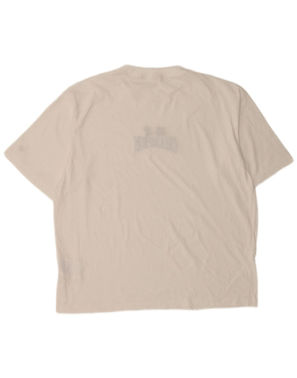Camiseta masculina estampada Champion XL algodão branco