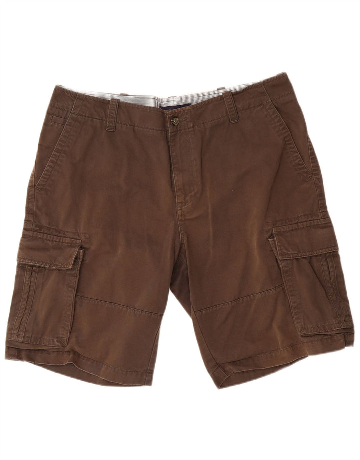 Shorts cargo masculino Tommy Hilfiger W36 grande algodão marrom