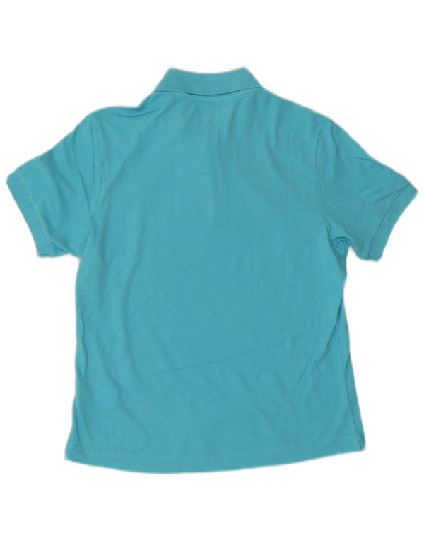 Camisa polo feminina Kappa Regular Fit UK 14 algodão azul médio