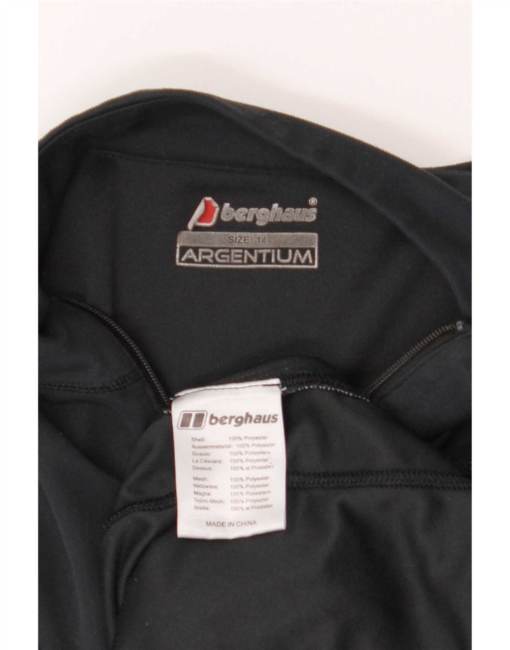 Berghaus Pulôver Feminino Top de Treino UK 14 Médio Azul Marinho Colorblock