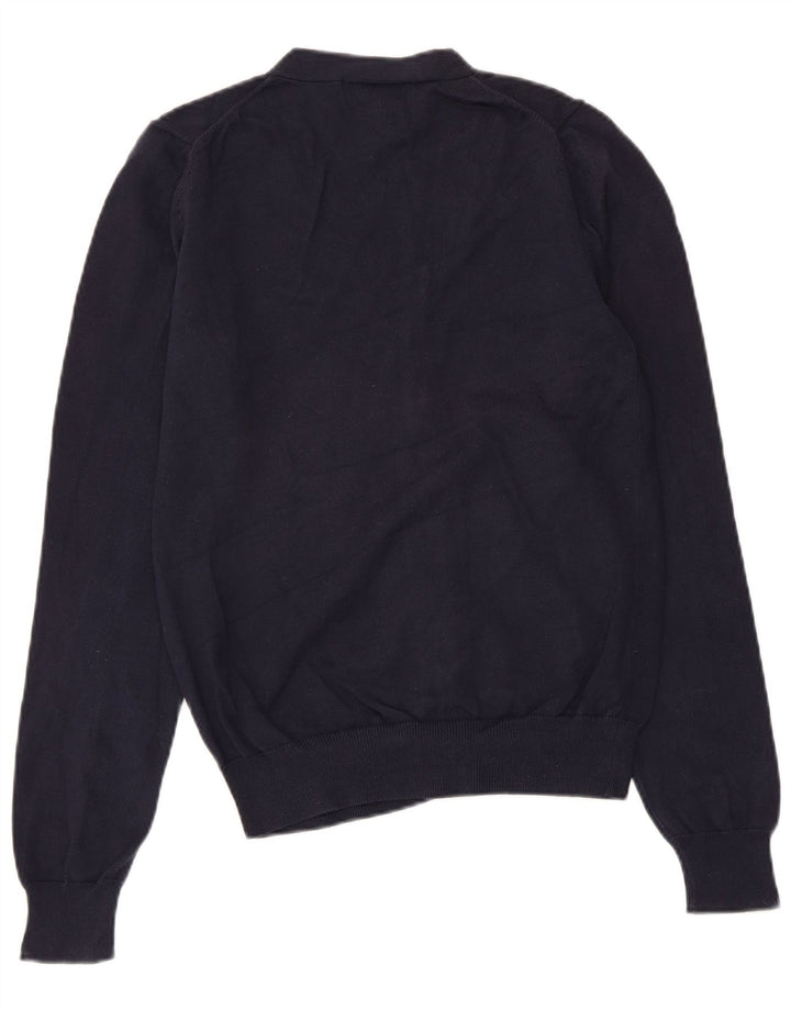 LYLE & SCOTT Womens Cardigan Sweater UK 10 Small Navy Blue