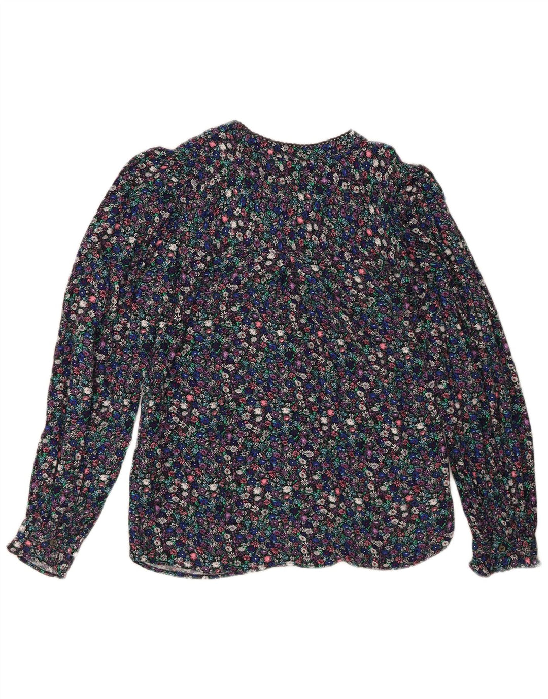 Blusa feminina MARKS & SPENCER UK 8 pequena floral multicolorida