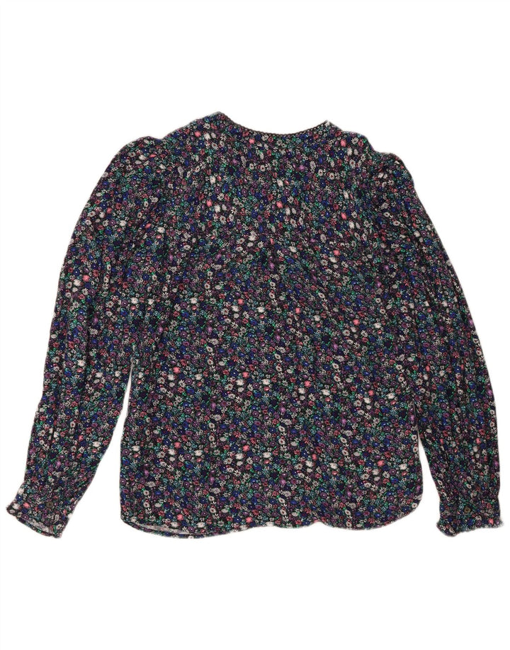 Blusa feminina MARKS & SPENCER UK 8 pequena floral multicolorida