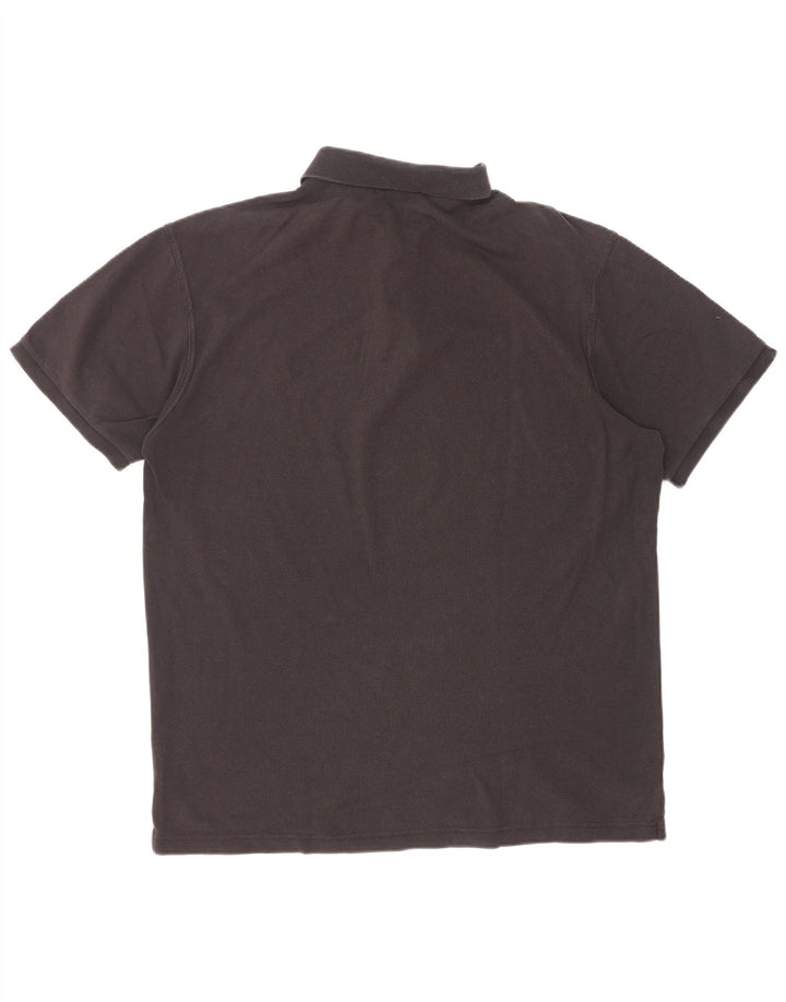 Camisa polo masculina Gant Regular Fit grande algodão preto