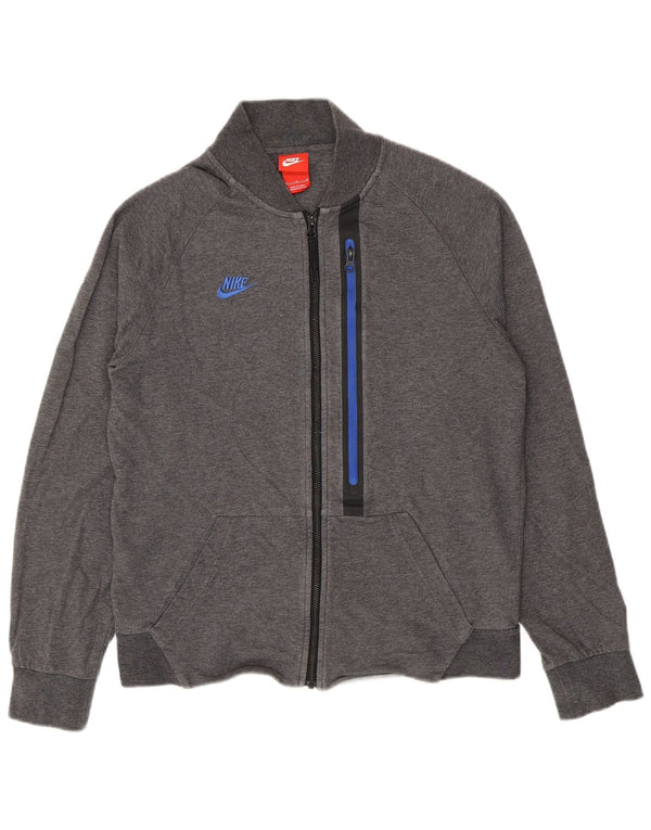 Nike Mens Tracksuit Top Jacket Médio Algodão Cinza