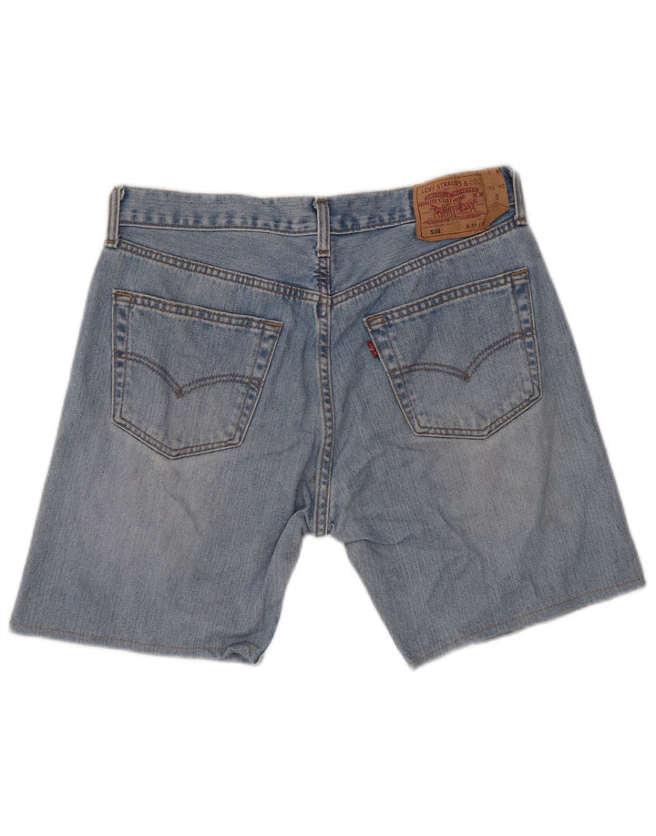 LEVI'S Mens 501 Shorts Jeans W34 Grande Algodão Azul