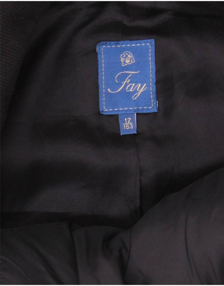 Sobretudo Fay Boys 11-12 Anos Lã Azul Marinho