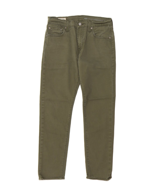 LEVI'S Masculino 512 Slim Tapered Calça Casual W30 L30 Algodão Verde