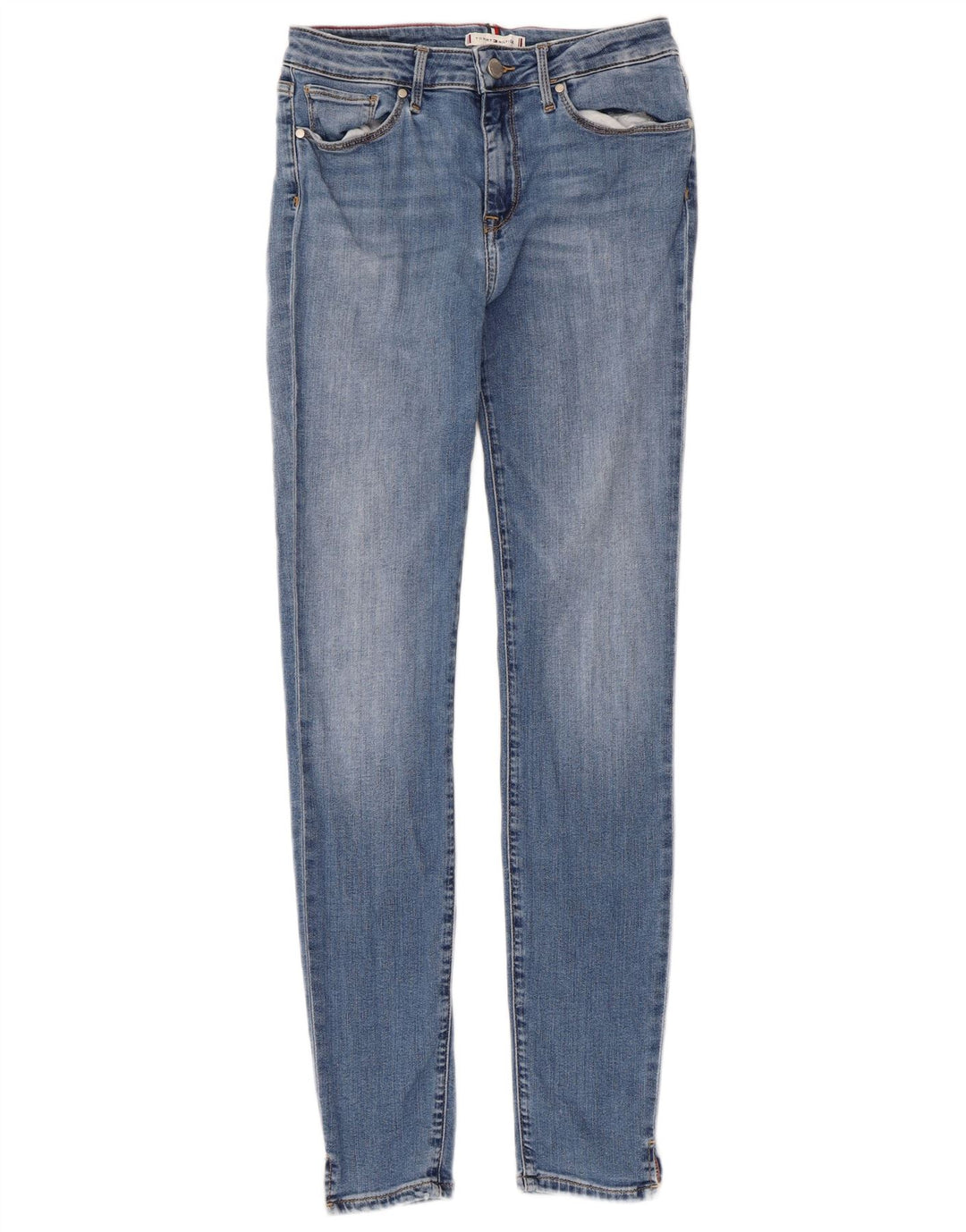 TOMMY HILFIGER Feminino Como Skinny Jeans W28 L29 Azul Algodão