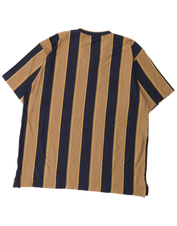 Camiseta masculina vintage Top UK 46 XL algodão bege