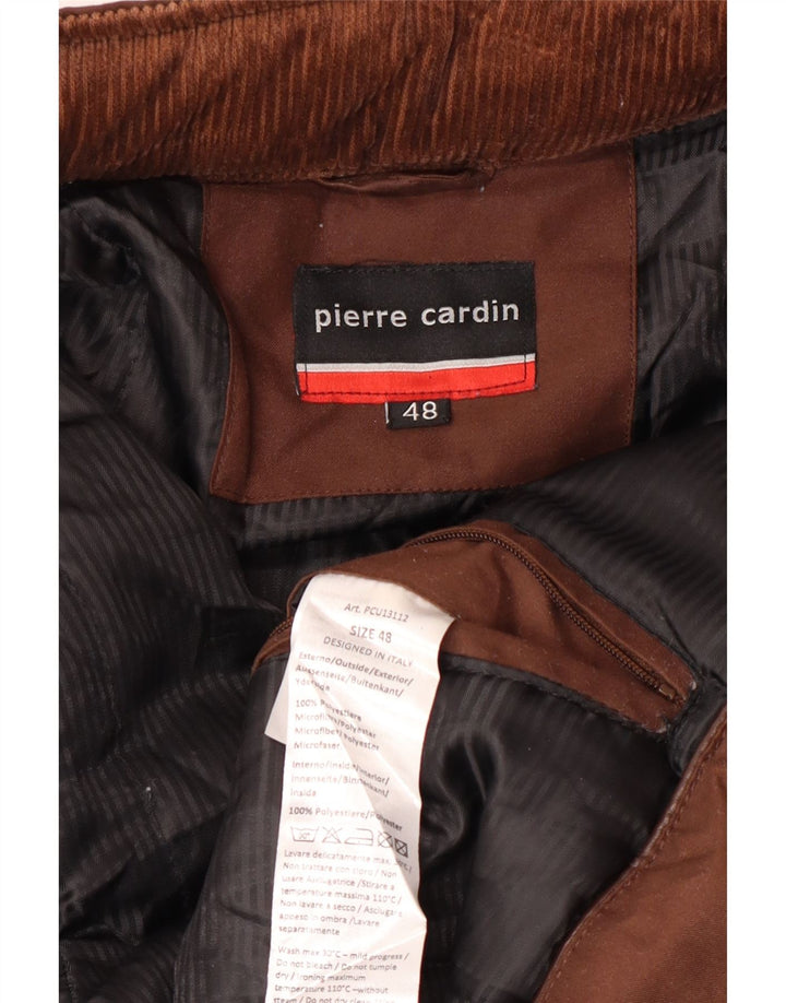 Jaqueta corta-vento masculina Pierre Cardin IT 48 poliéster marrom médio