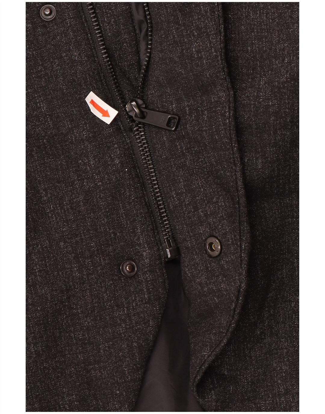 Casaco acolchoado masculino ZARA UK 40 grande poliéster preto