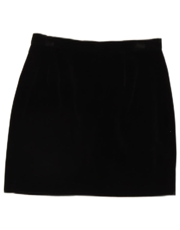 Minissaia feminina de veludo Elizabeth Ascot IT 42 médio W28 preta