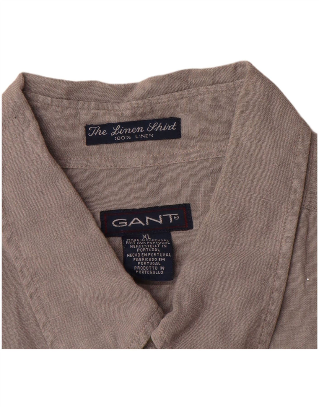Camisa masculina Gant XL cinza linho