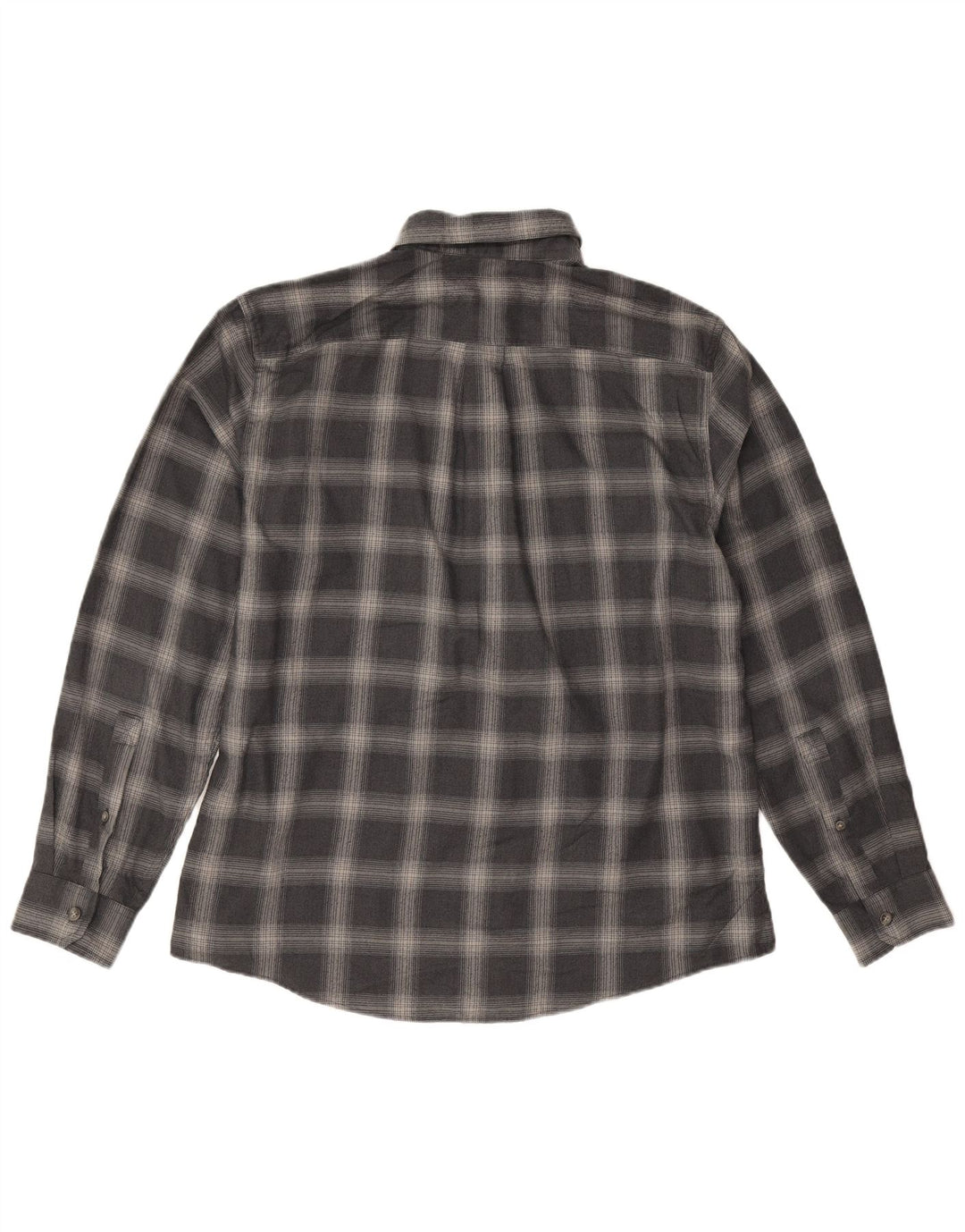 Camisa masculina de flanela Eddie Bauer grande poliéster xadrez azul marinho