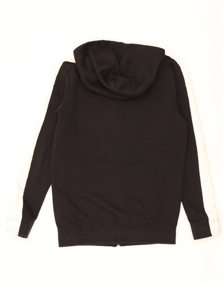 PUMA Mens Zip Hoodie Sweater XS Black Colourblock Cotton Vintage Puma and Second-Hand Puma from Messina Hembry 