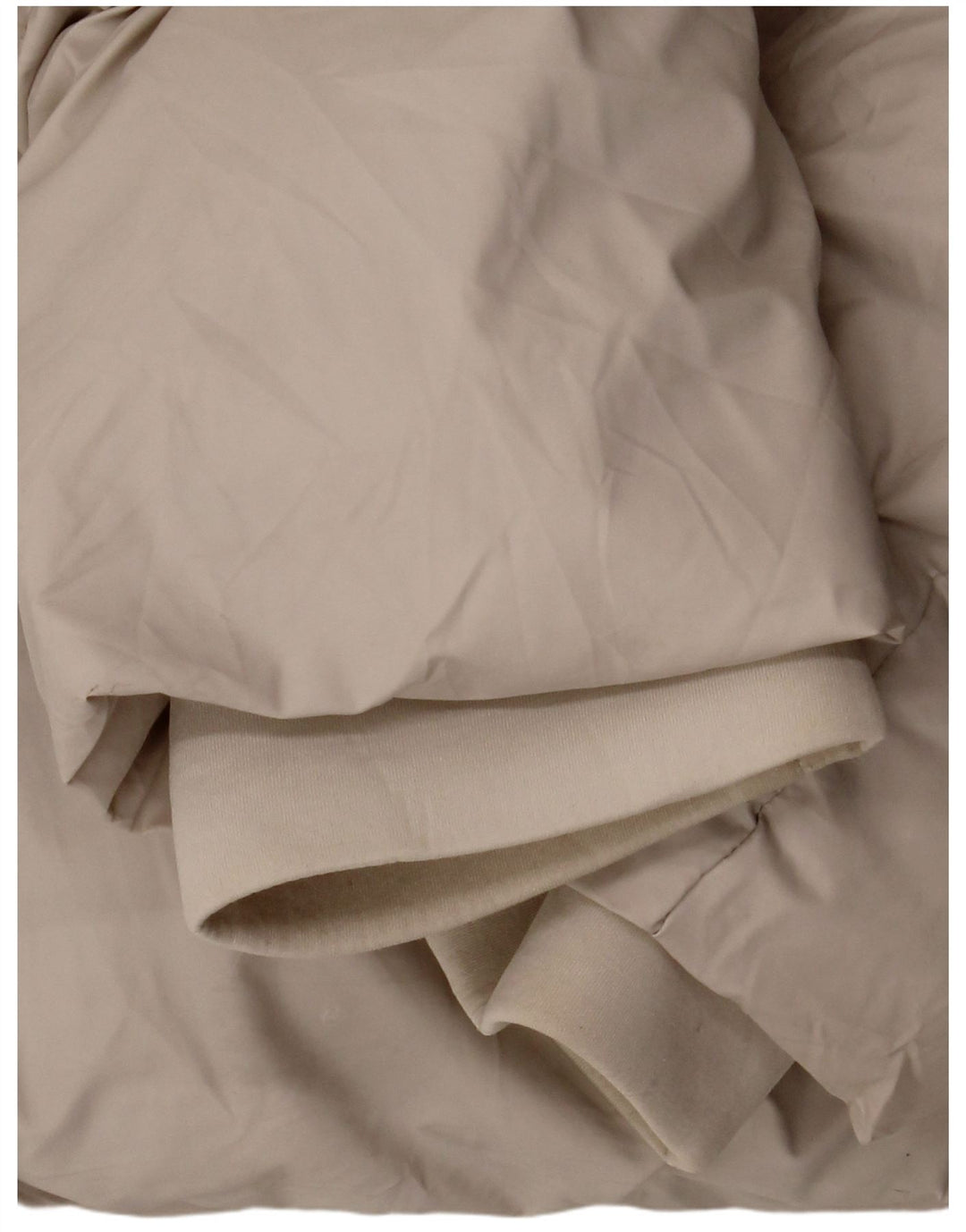 Jaqueta acolchoada com capuz feminina Zara UK 16 grande poliéster branco
