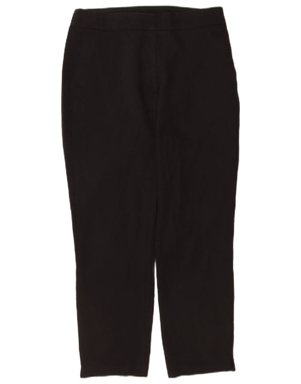 Calça chino reta feminina Zara XL W32 L26 algodão preto