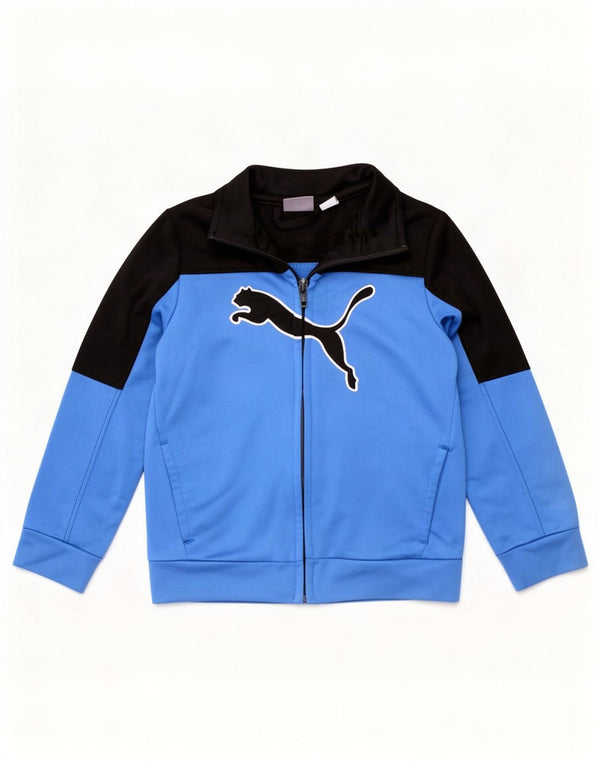Jaqueta Puma Boys Graphic Tracksuit Top 2-3 Anos Azul Colorblock Poliéster