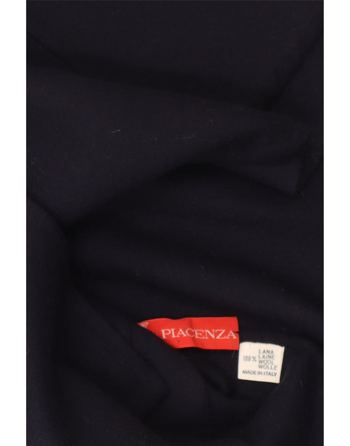 Jaqueta blazer feminina Piacenza manga 3/4 e 2 botões Reino Unido 16 grande azul marinho