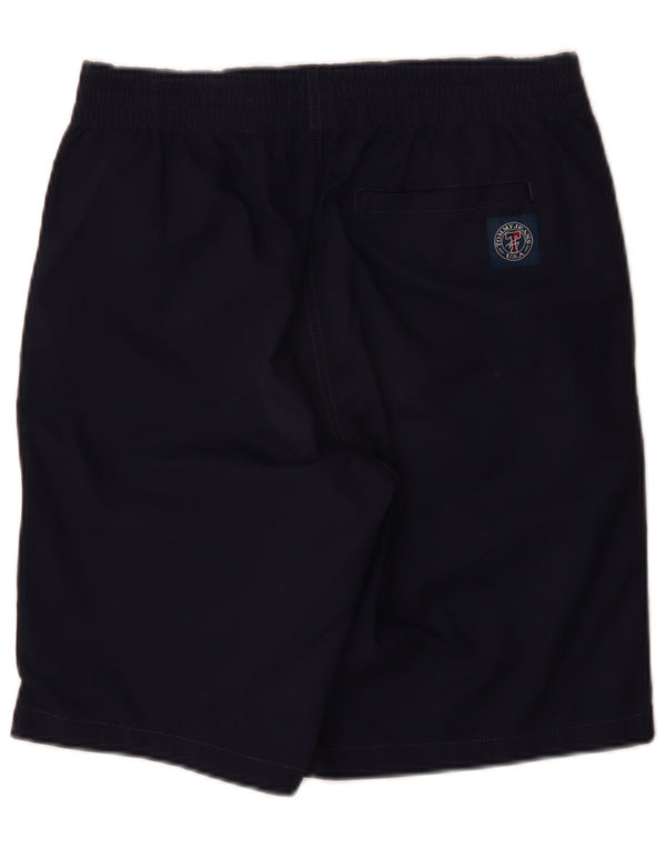 Tommy Hilfiger Mens Chino Shorts Pequeno W28 Azul Marinho Algodão