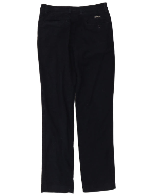 Calça Chino masculina Woolrich reta W33 L33 algodão azul marinho