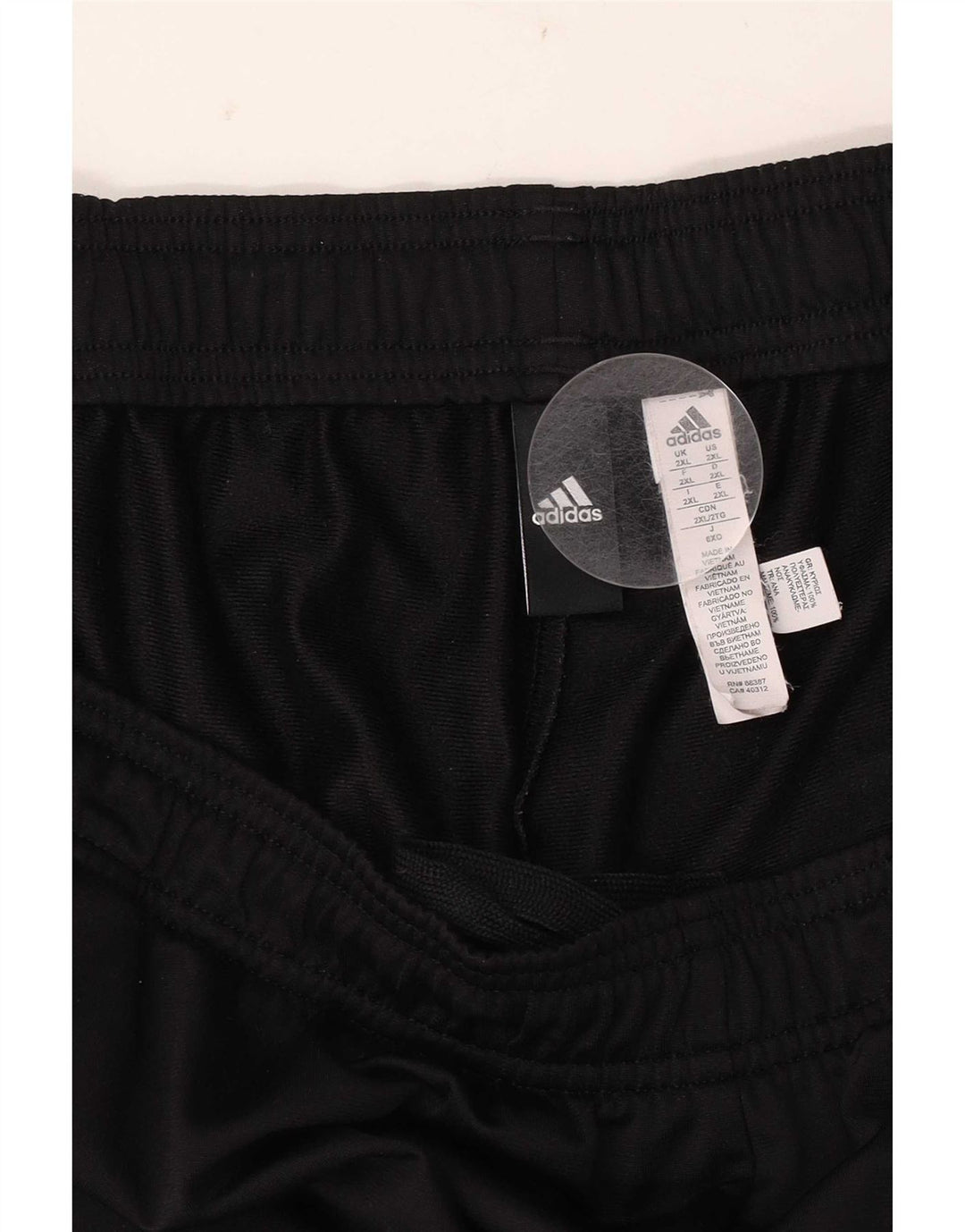 Calça de treino masculina Adidas 2XL poliéster preto