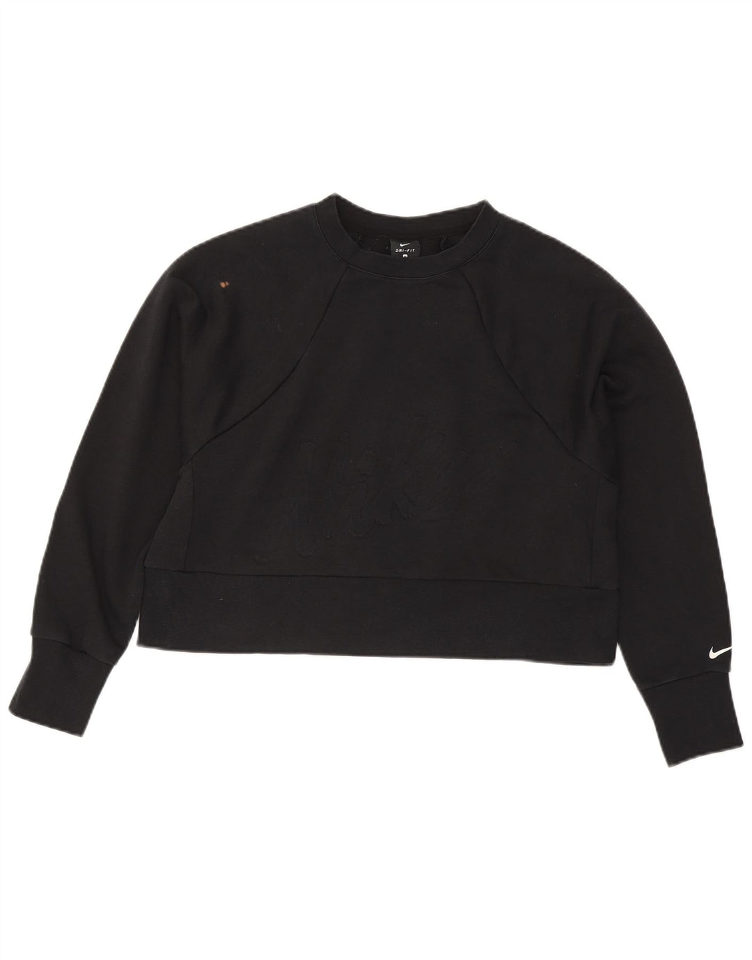 Moletom Nike Feminino Crop Graphic Jumper UK 14 Médio Preto Poliéster