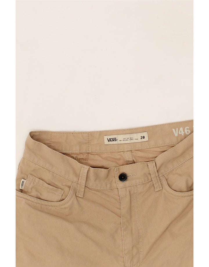 VANS Mens Straight Casual Trousers W28 L25 Beige Cotton Vintage Vans and Second-Hand Vans from Messina Hembry 