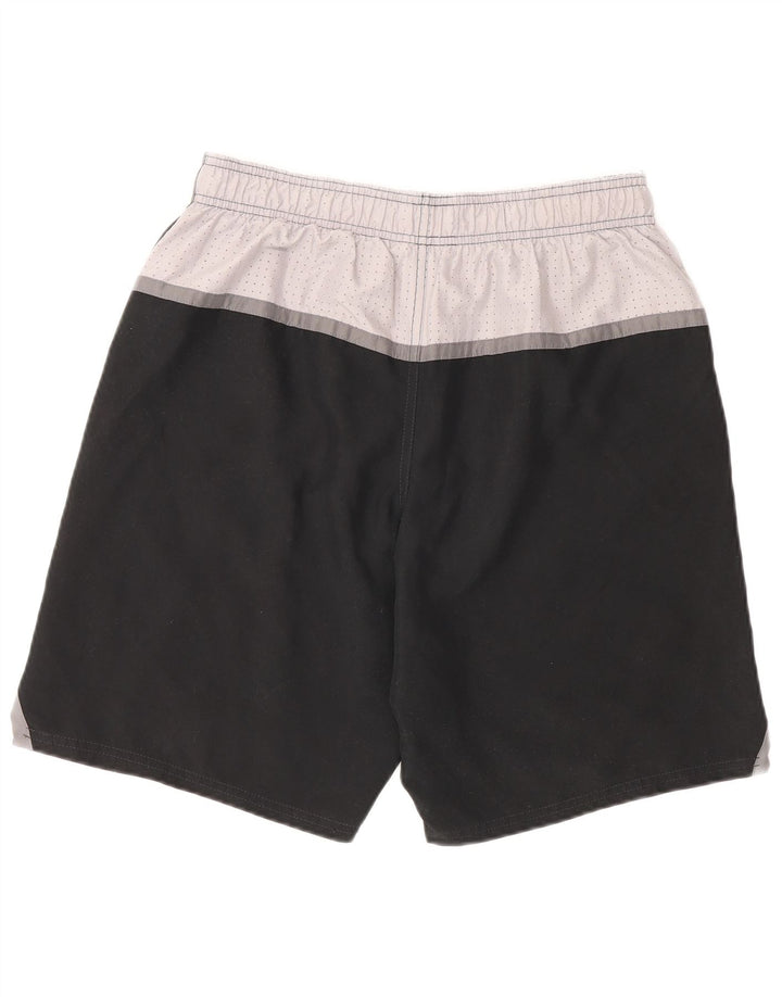 Shorts esportivos masculinos Nike médio preto colorblock poliéster