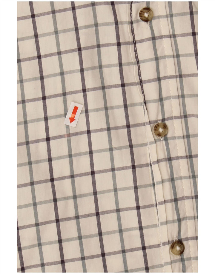 Camisa masculina WRANGLER XL algodão xadrez branco