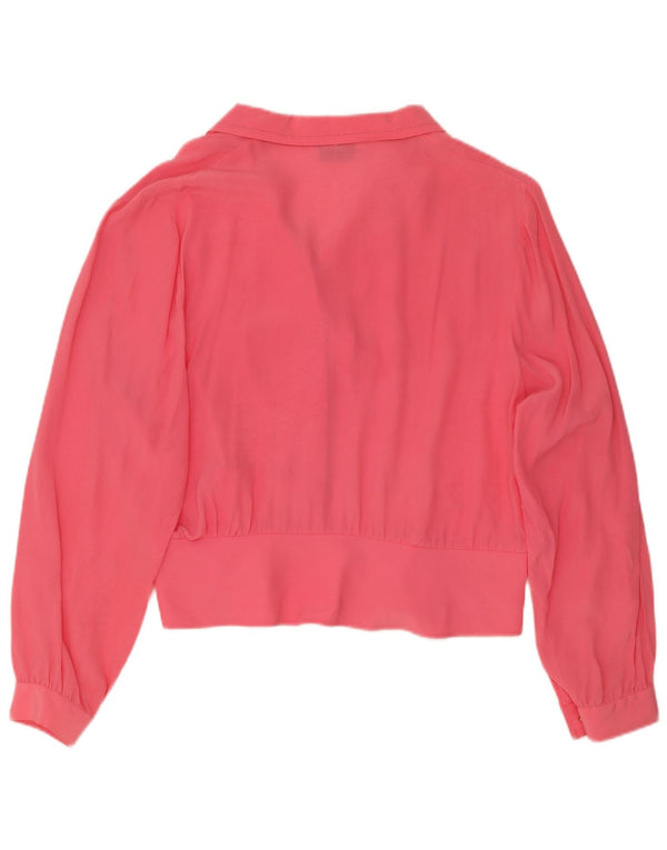 Blusa feminina Nostalghia IT 45 grande seda rosa