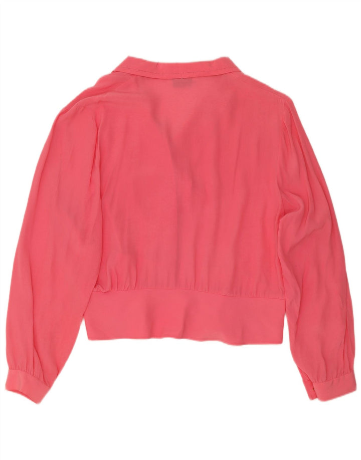 Blusa feminina Nostalghia IT 45 grande seda rosa