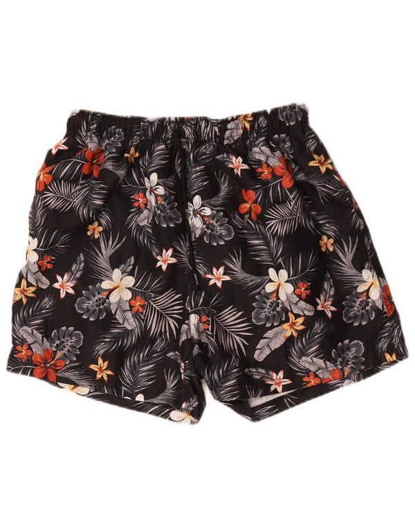 Shorts de natação masculino Mountain Warehouse grande poliéster floral preto