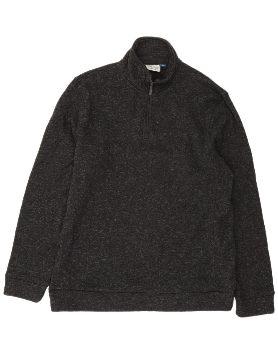 Moletom masculino Mountain Warehouse com zíper e gola XL cinza salpicado