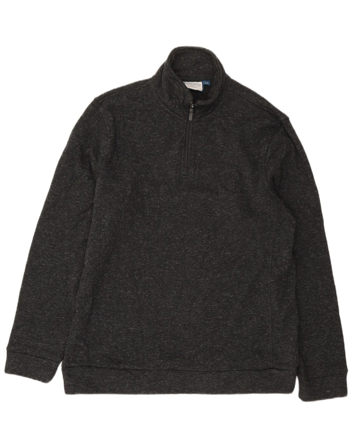 Moletom masculino Mountain Warehouse com zíper e gola XL cinza salpicado