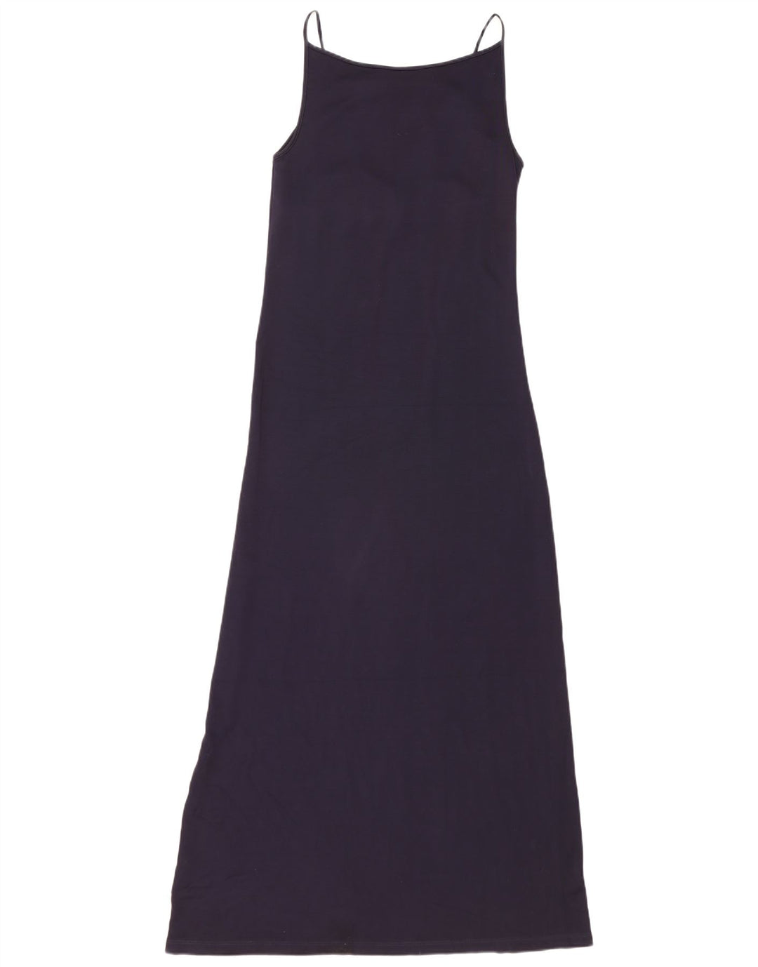 Max Mara Vestido maxi feminino UK 12 Viscose azul marinho médio