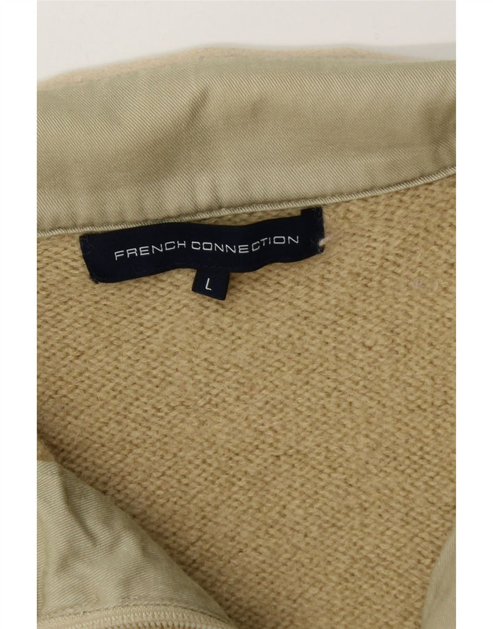 Suéter Cardigan Feminino French Connection Reino Unido 14 Lã Bege Grande