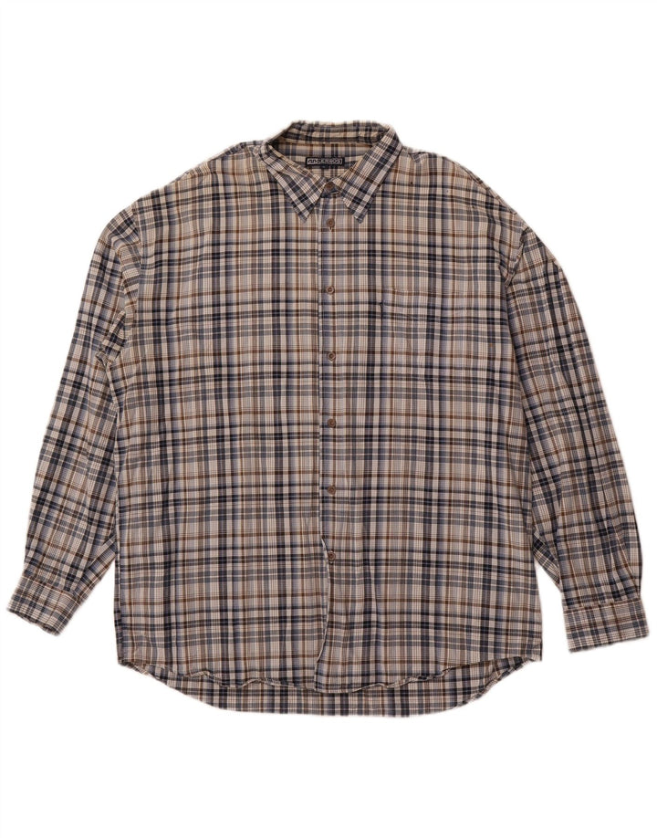 Camisa masculina LERROS XL algodão xadrez multicolorido