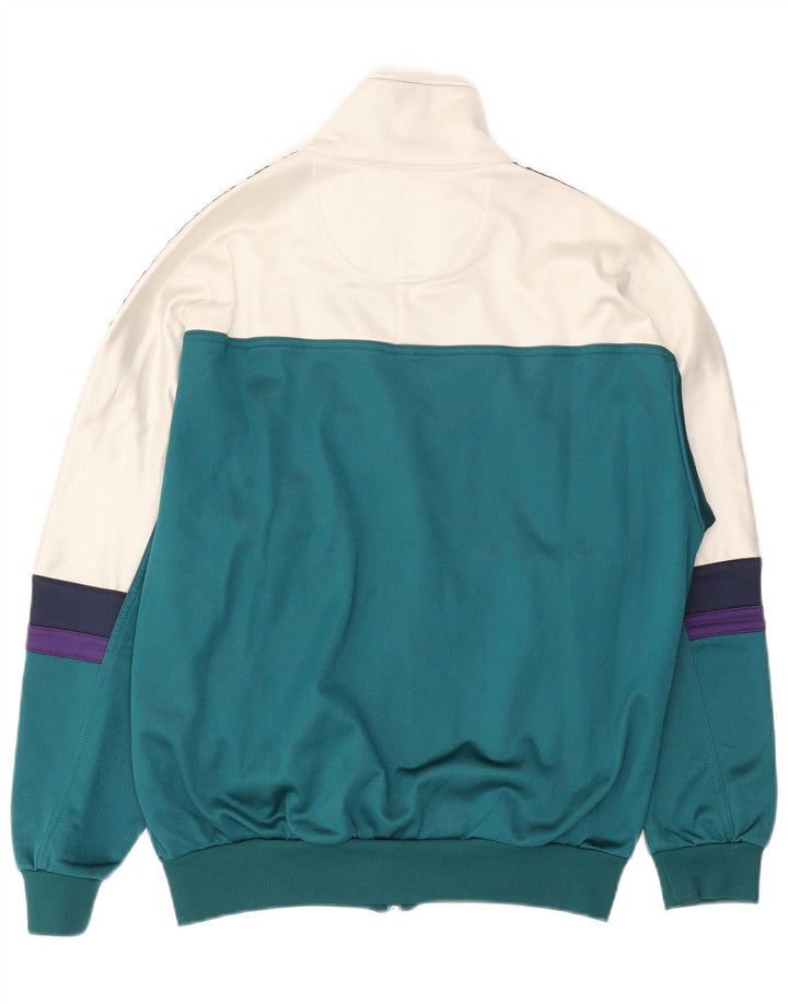 Asics Mens Graphic Full Tracksuit IT 48 Medium Green Colourblock