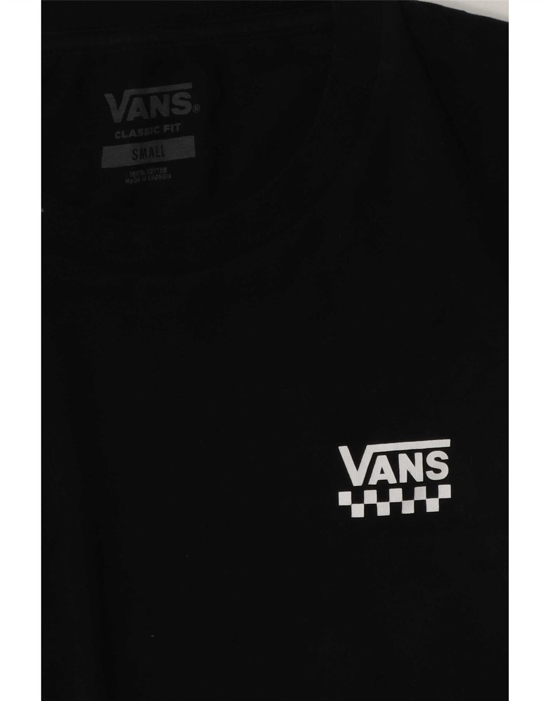 Camiseta Vans Masculina Classic Fit Top Pequeno Algodão Preto