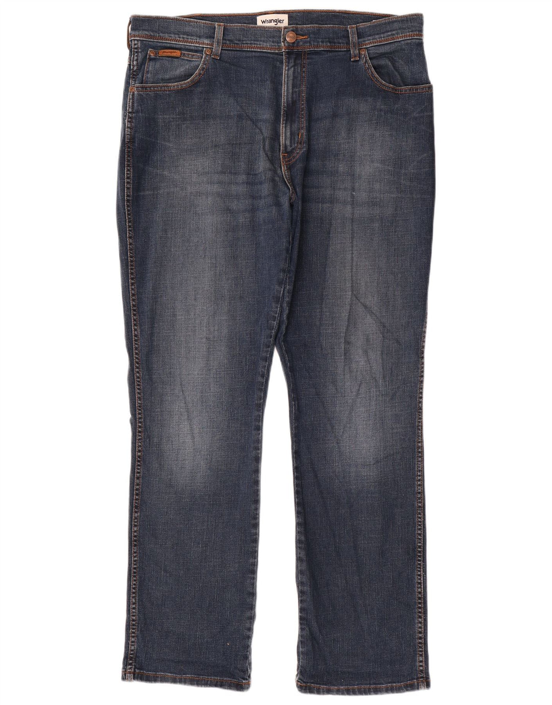 Wrangler Masculino Texas Straight Jeans W38 L32 Azul Algodão