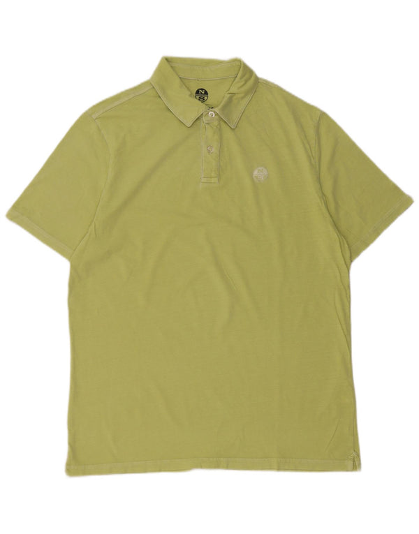 Camisa polo masculina North Sails pequena verde algodão