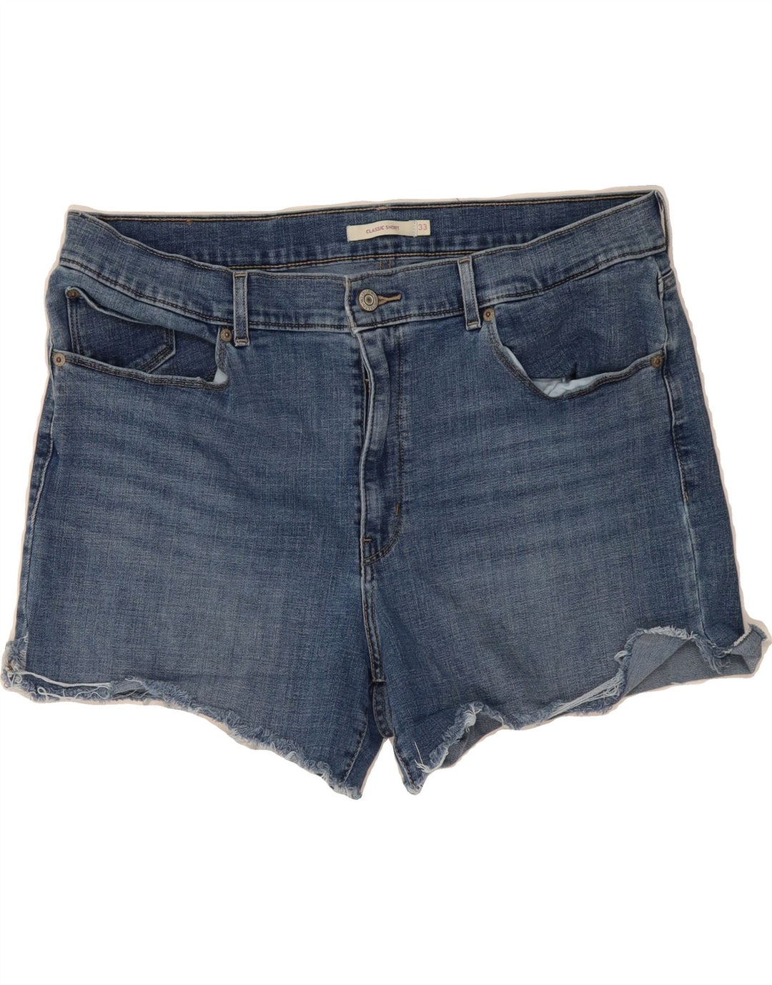 LEVI'S Womens Classic Denim Hot Pants W33 Large Blue Cotton Vintage Levi's and Second-Hand Levi's from Messina Hembry 