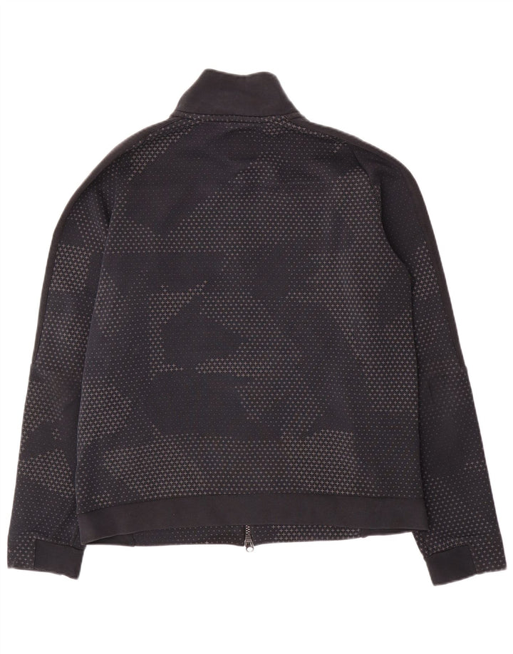 Nike Mens Tracksuit Top Jacket Médio Azul Marinho Manchado Algodão