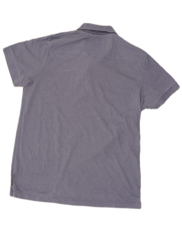 Camisa polo masculina French Connection grande algodão azul