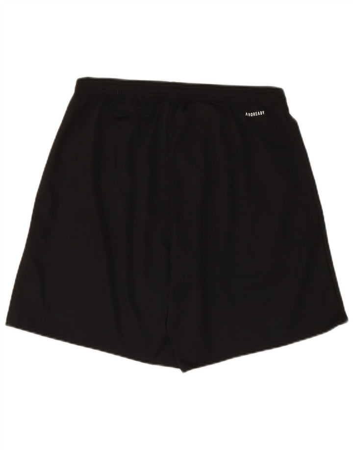 Shorts esportivos masculinos Adidas médio preto poliéster