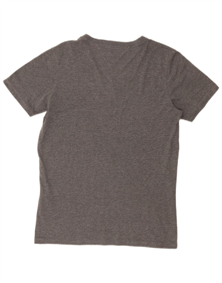 Camiseta masculina TOMMY HILFIGER de algodão cinza médio