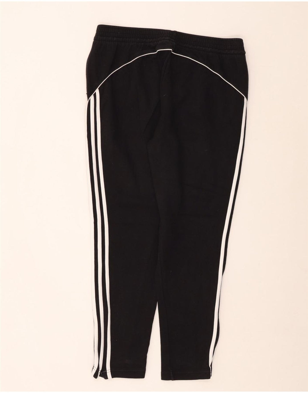 Calça de treino feminina ADIDAS UK 16/18 grande algodão preto