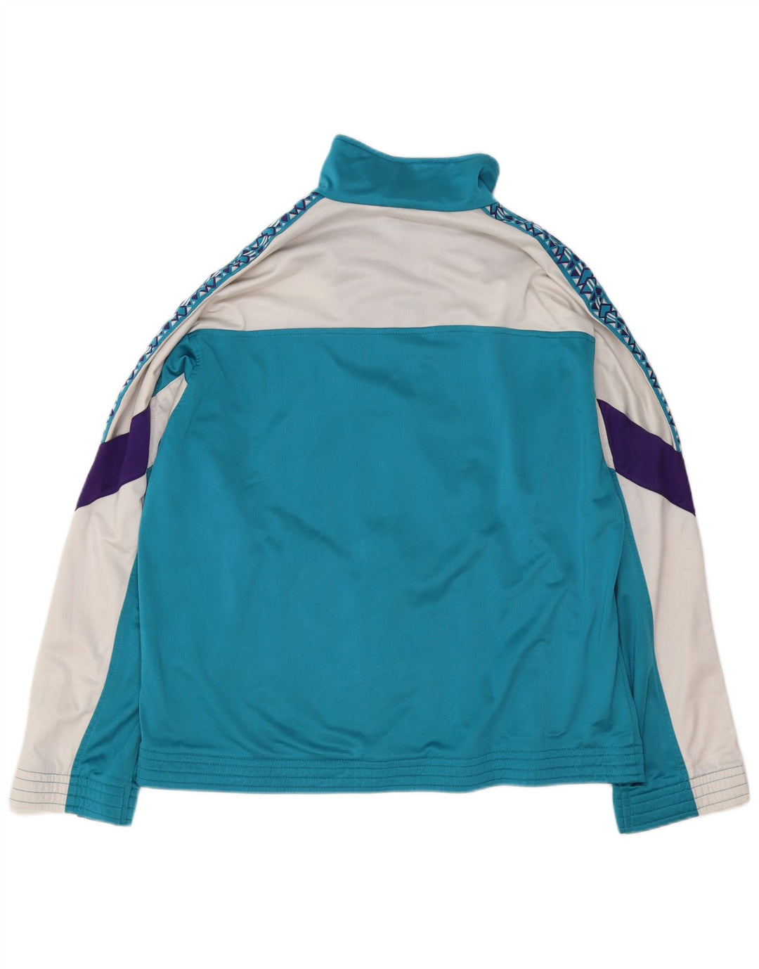 Lotto masculino gráfico completo agasalho XL azul colorblock poliéster
